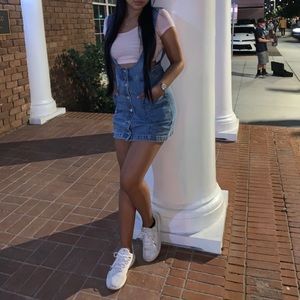 90s vintage vibes overall dress 💕